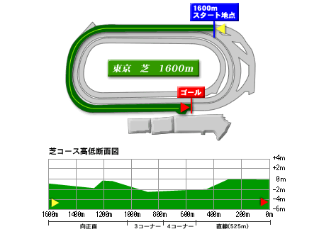東京芝1600m